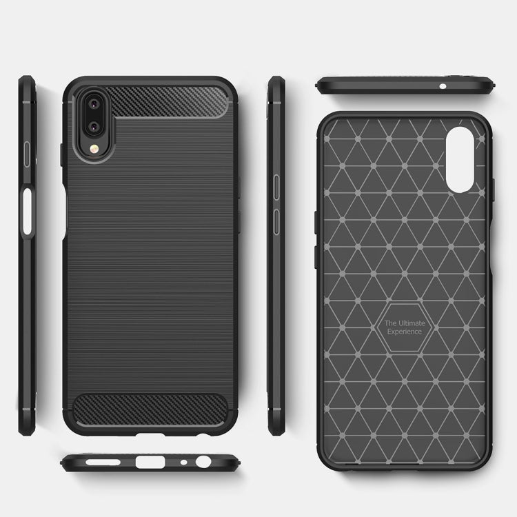 Brushed Texture Carbon Fiber Shockproof TPU Case for Meizu Meilan E3