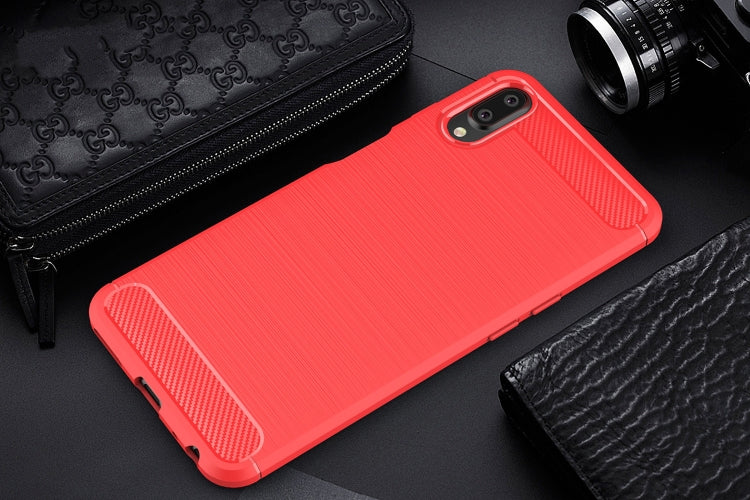 Brushed Texture Carbon Fiber Shockproof TPU Case for Meizu Meilan E3