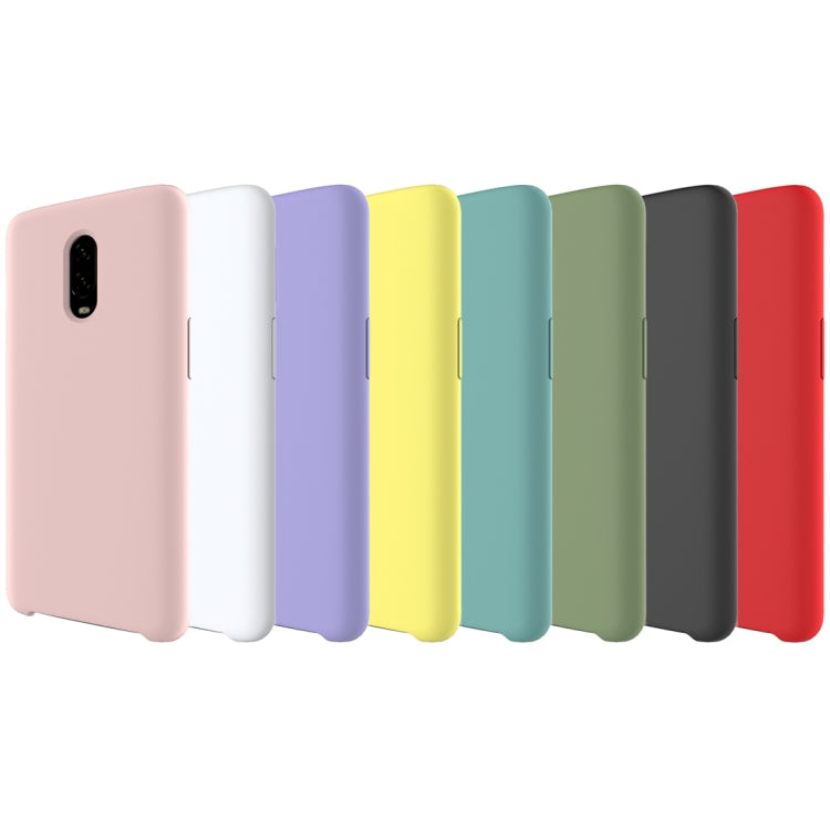 Solid Color Liquid Silicone Dropproof Protective Case for One Plus 6T