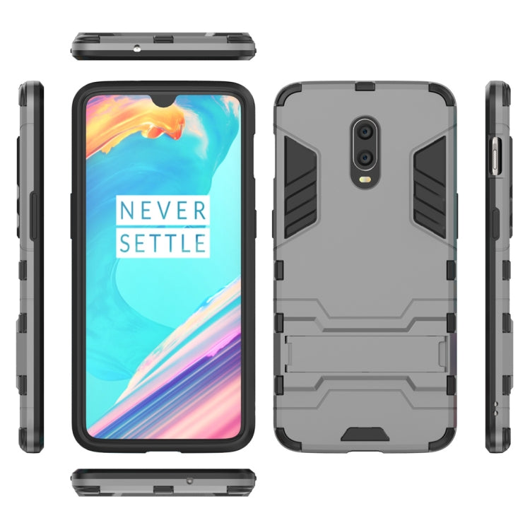 Shockproof PC + TPU Case for OnePlus 6T, with Holder