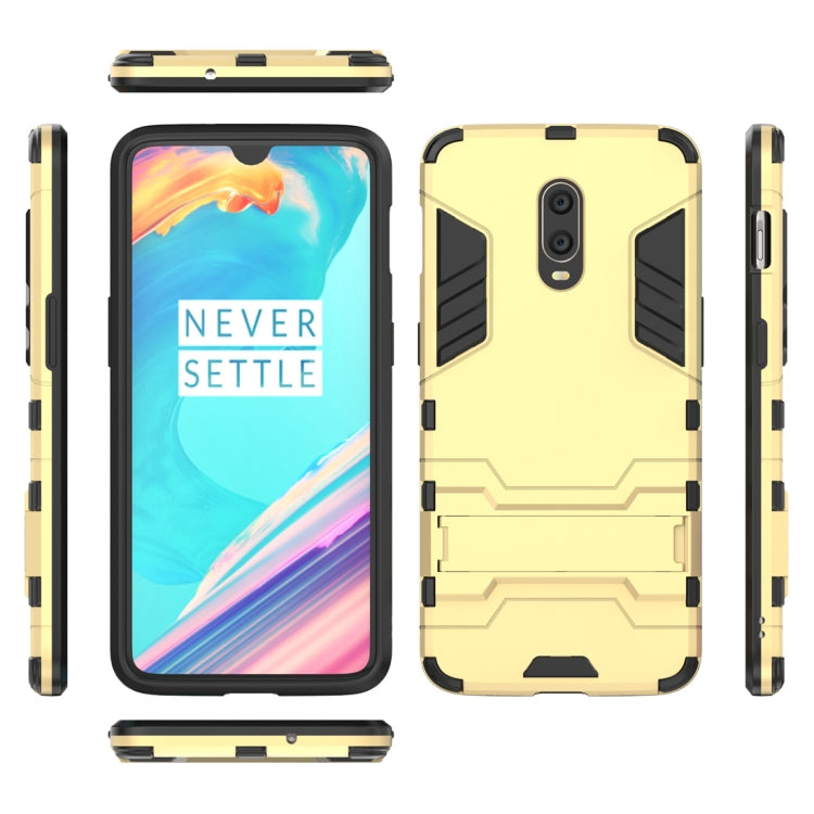 Shockproof PC + TPU Case for OnePlus 6T, with Holder