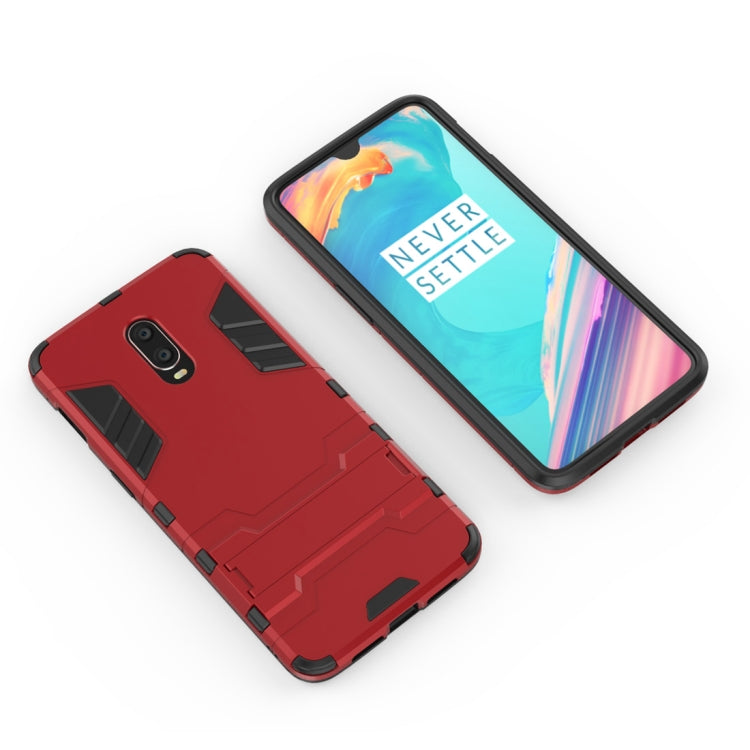 Shockproof PC + TPU Case for OnePlus 6T, with Holder