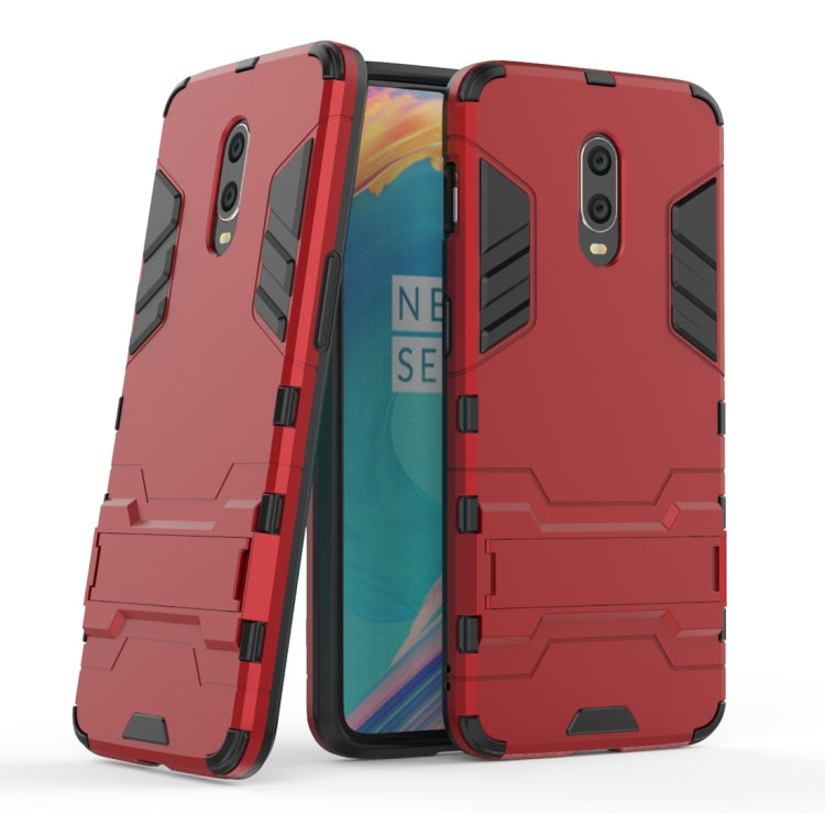 Shockproof PC + TPU Case for OnePlus 6T, with Holder