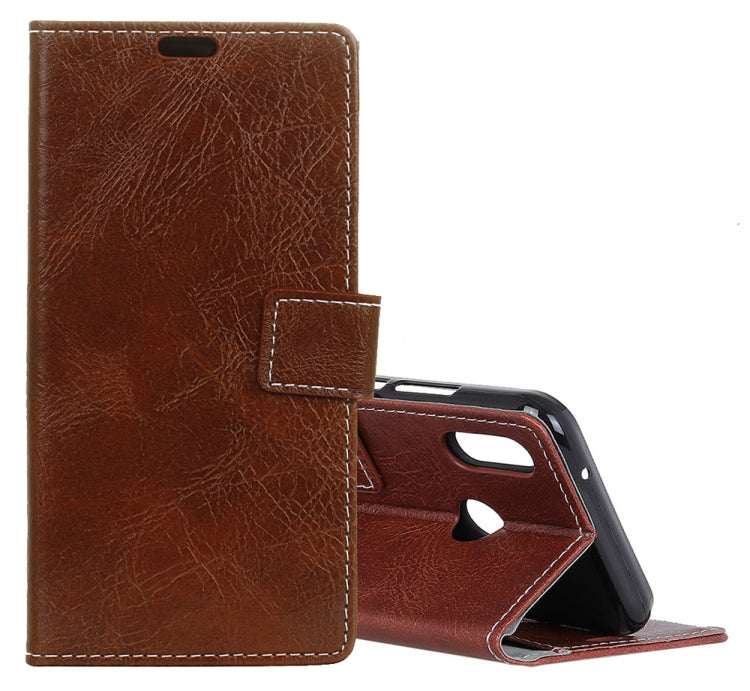 Retro Crazy Horse Texture Horizontal Flip Leather Case for DOOGEE X70, with Holder & Card Slots & Wallet & Photo Frame
