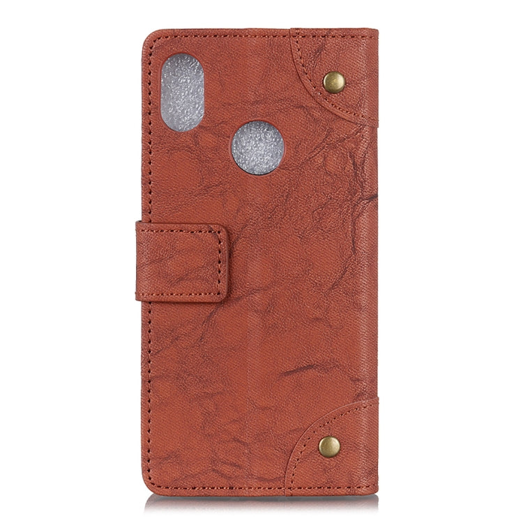 Copper Buckle Retro Crazy Horse Texture Horizontal Flip Leather Case for DOOGEE X70, with Holder & Card Slots & Wallet