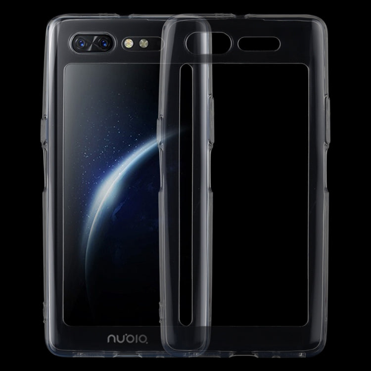 0.75mm Ultrathin Transparent TPU Soft Protective Case for ZTE nubia X
