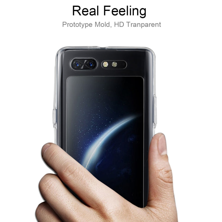 50 PCS 0.75mm Ultrathin Transparent TPU Soft Protective Case for ZTE nubia X