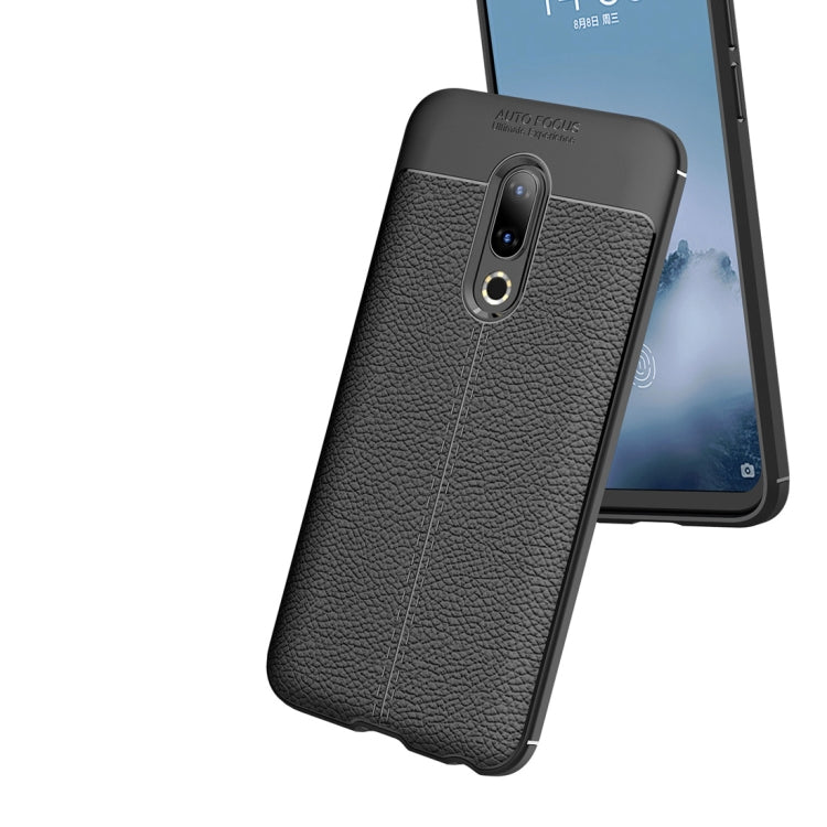 Litchi Texture TPU Shockproof Case for Meizu 16