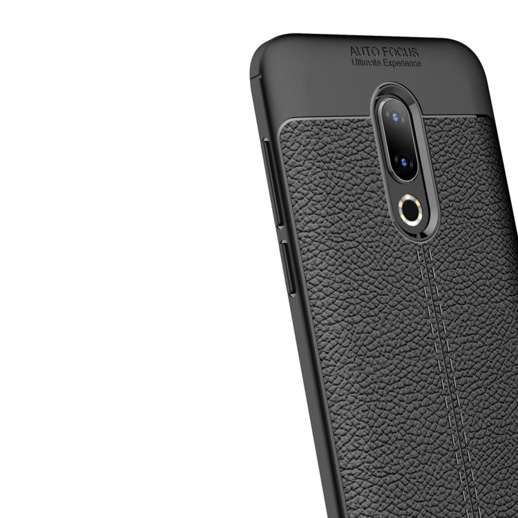 Litchi Texture TPU Shockproof Case for Meizu 16