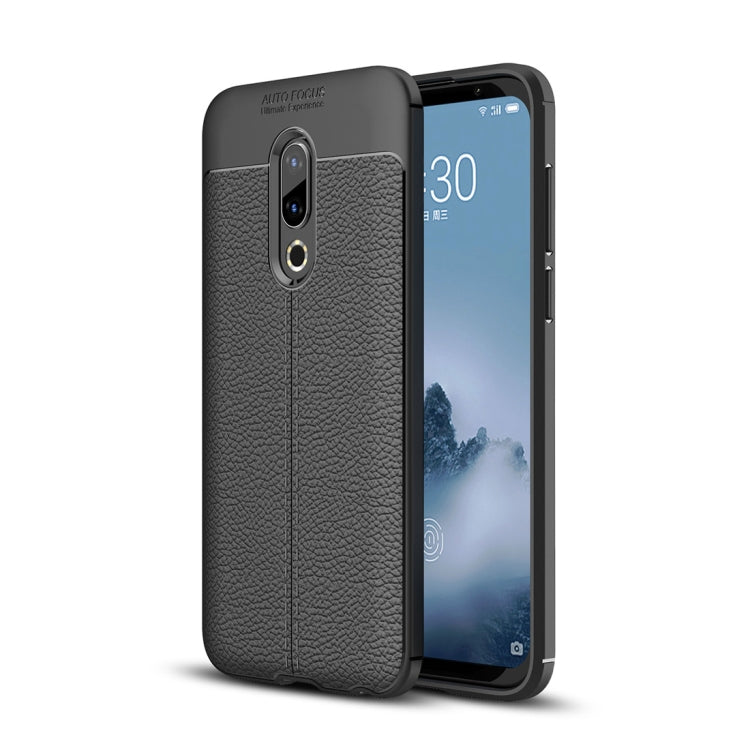 Litchi Texture TPU Shockproof Case for Meizu 16 Plus