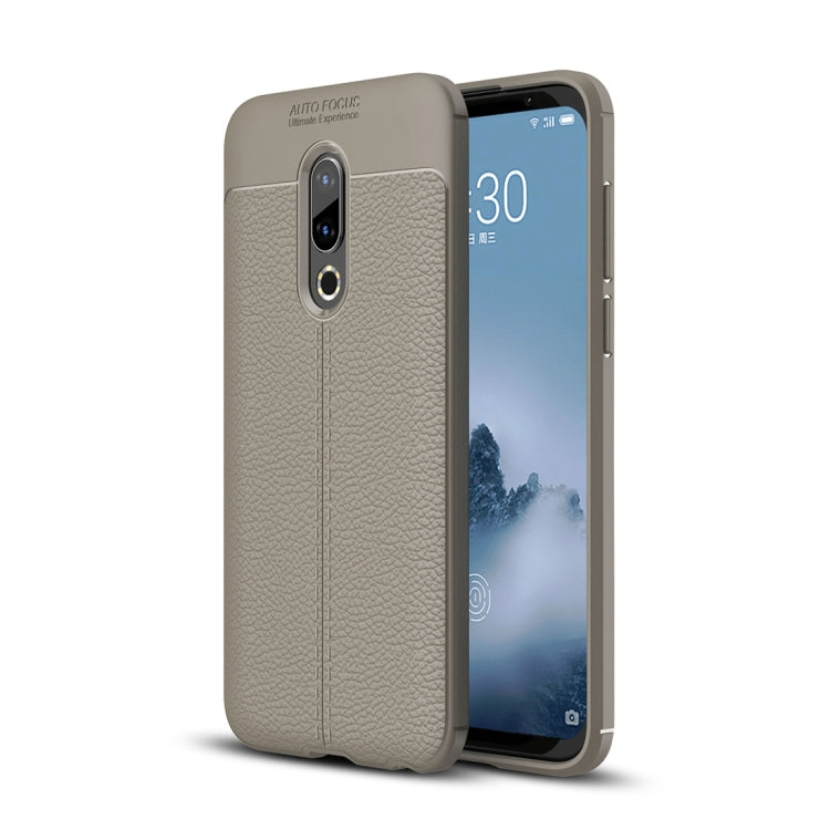 Litchi Texture TPU Shockproof Case for Meizu 16 Plus