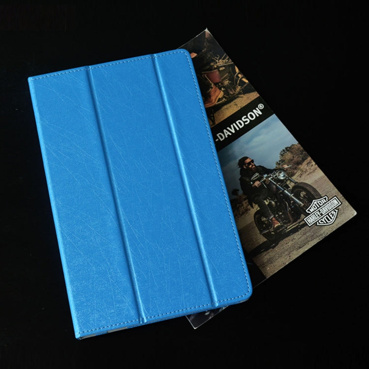 For Cube Knote 11.6 inch Steel Wire Texture Horizontal Flip Leather Case with Three-folding Holder