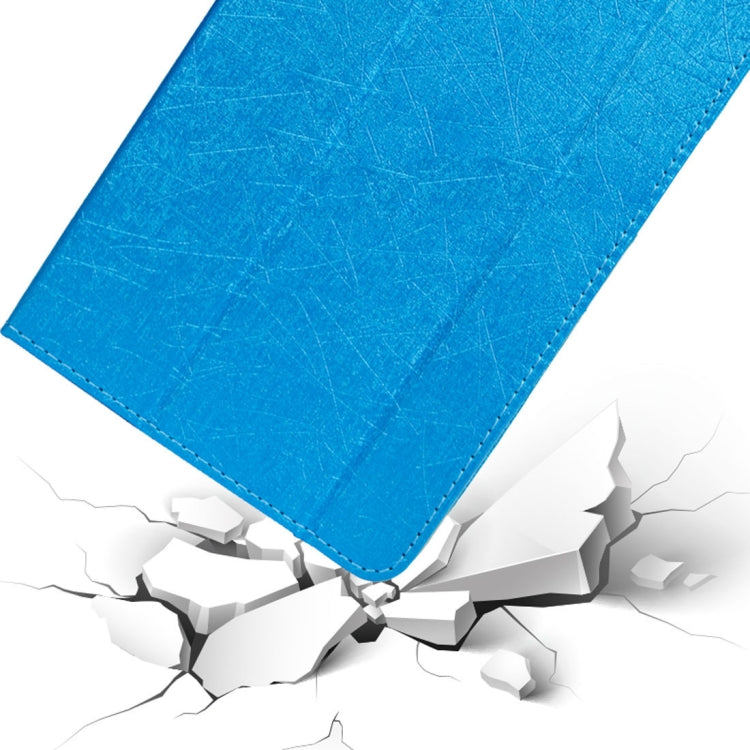 For Teclast T10 & T20 Steel Wire Texture Horizontal Flip Leather Case with Three-folding Holder & Sleep / Wake up Function