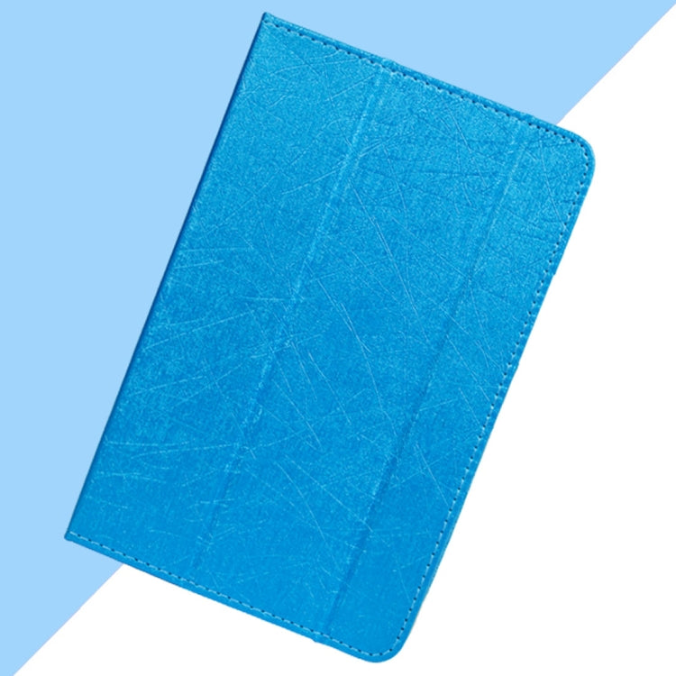 For Teclast T10 & T20 Steel Wire Texture Horizontal Flip Leather Case with Three-folding Holder & Sleep / Wake up Function