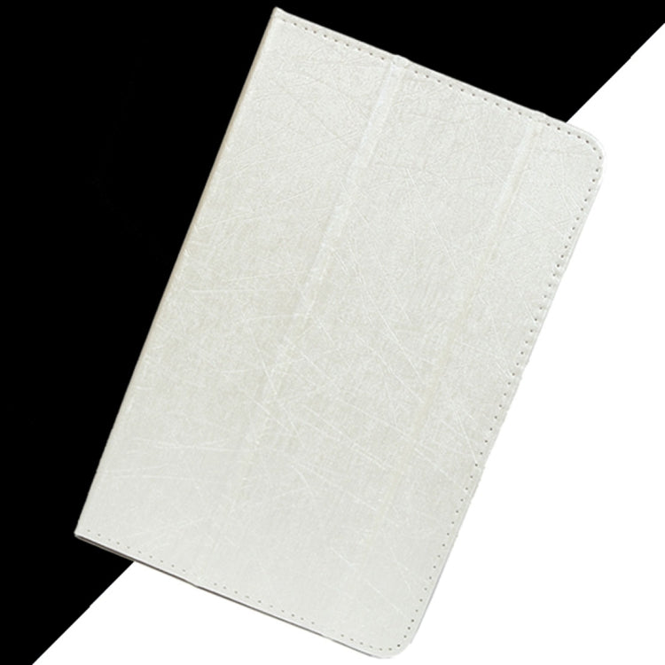 For Teclast T10 & T20 Steel Wire Texture Horizontal Flip Leather Case with Three-folding Holder & Sleep / Wake up Function