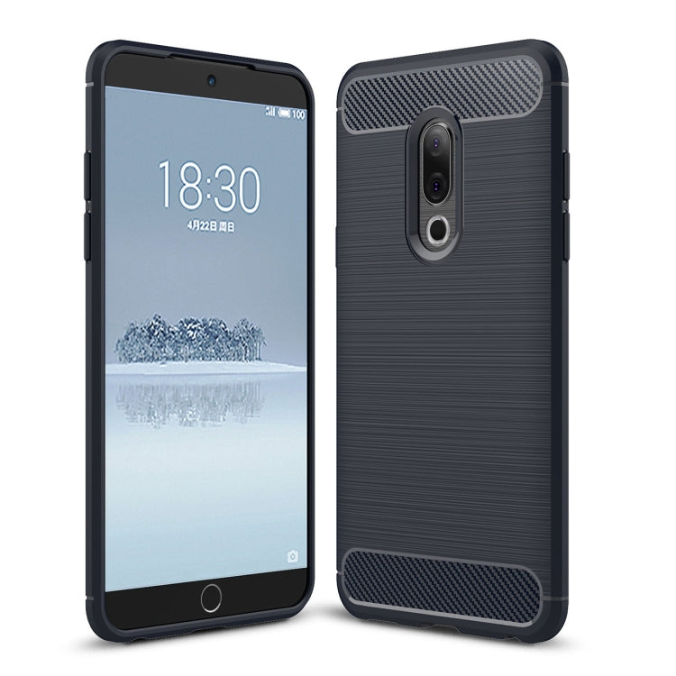 Brushed Texture Carbon Fiber Shockproof TPU for Meizu 15