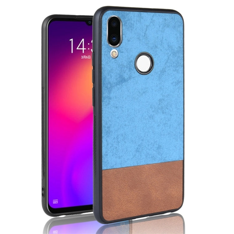 Shockproof Color Matching Denim PC + PU + TPU Protective Case for Meizu Meilan Note 9