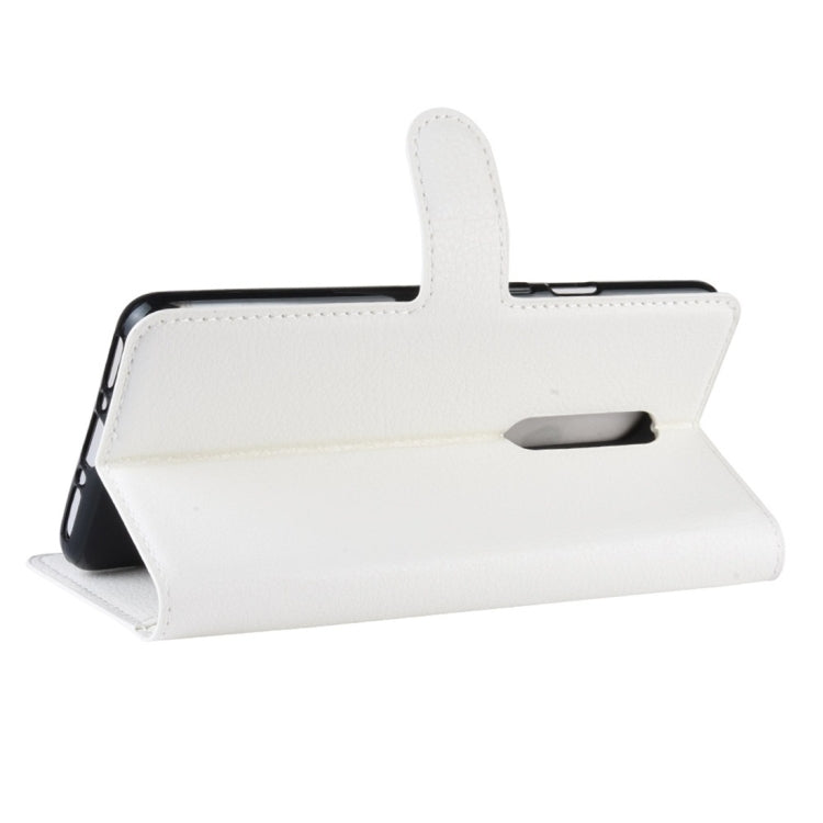 Litchi Texture Horizontal Flip Leather Case for OnePlus 7 Pro, with Wallet & Holder & Card Slots