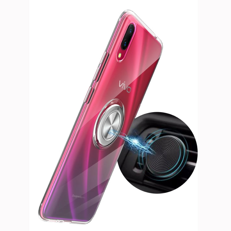 Ultra-thin TPU Protective Case for Vivo X23, with 360 Degree Rotation Holder (Red)