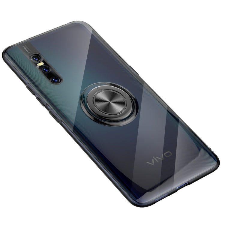 Ultra-thin TPU Protective Case for Vivo X27, with 360 Degree Rotation Holder (Black)