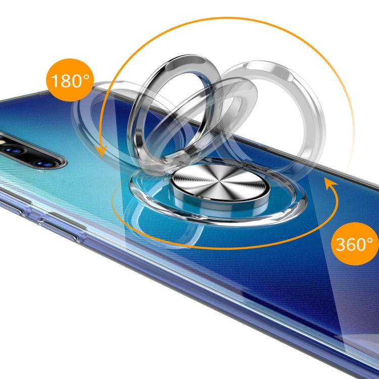 Ultra-thin TPU Protective Case for Vivo X27, with 360 Degree Rotation Holder (Black)