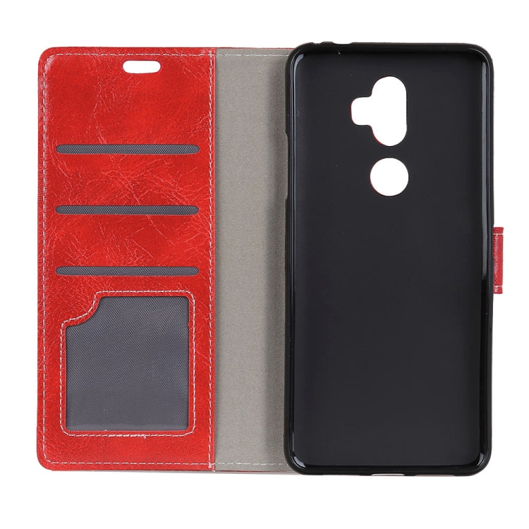 For Alcatel 3V Retro Crazy Horse Texture Horizontal Flip Leather Case with Holder & Card Slots & Wallet & Photo & Environmental PU