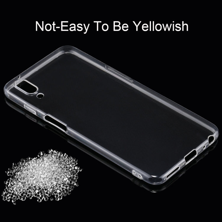 50 PCS for Meizu Meilan E3 0.75mm Ultra-thin Transparent TPU Protective Back Cover Case