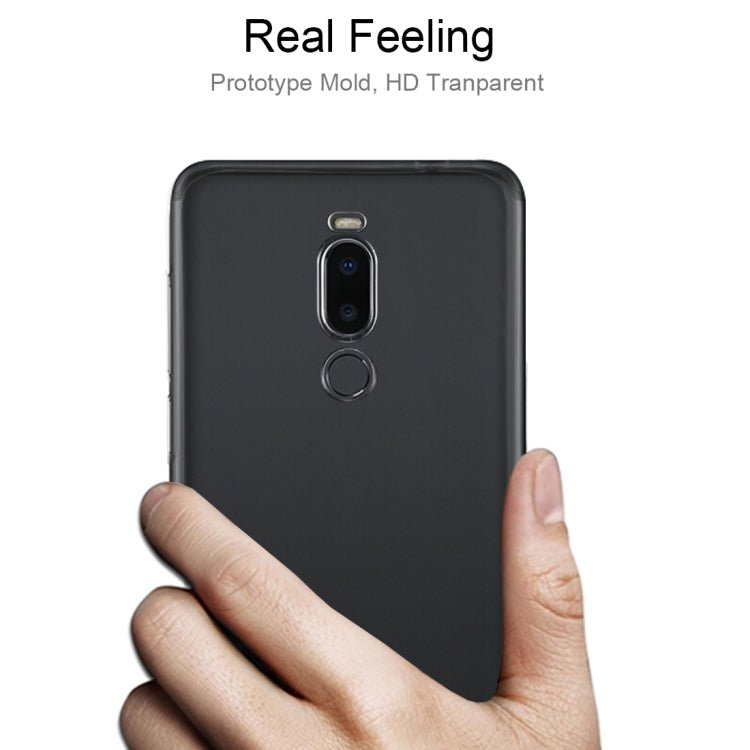 50 PCS 0.75mm Ultrathin Transparent TPU Soft Protective Case for Meizu X8