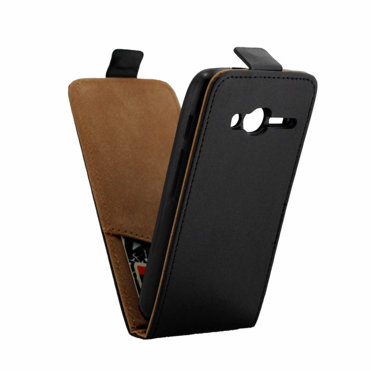 For Alcatel Pixi 4 (4.0) TPU Business Style Vertical Flip Protective Leather Case with Card Slot