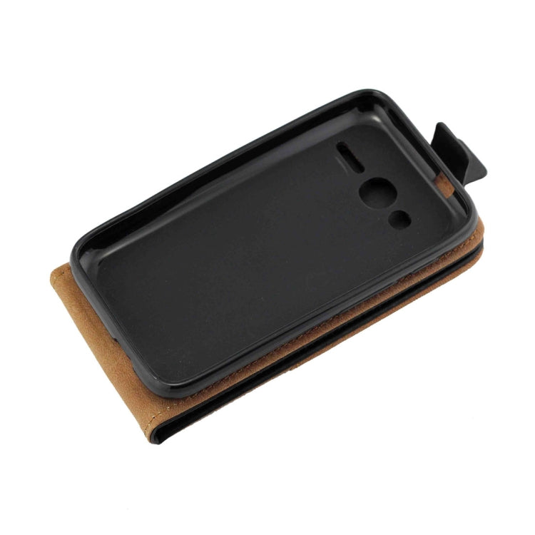 For Alcatel Pixi 4 (4.0) TPU Business Style Vertical Flip Protective Leather Case with Card Slot