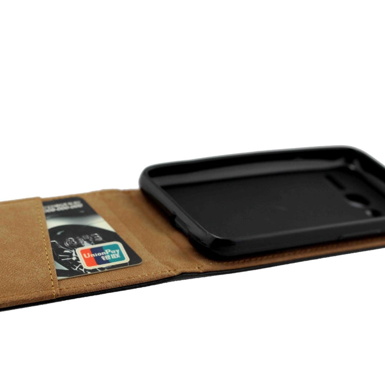 For Alcatel Pixi 4 (4.0) TPU Business Style Vertical Flip Protective Leather Case with Card Slot