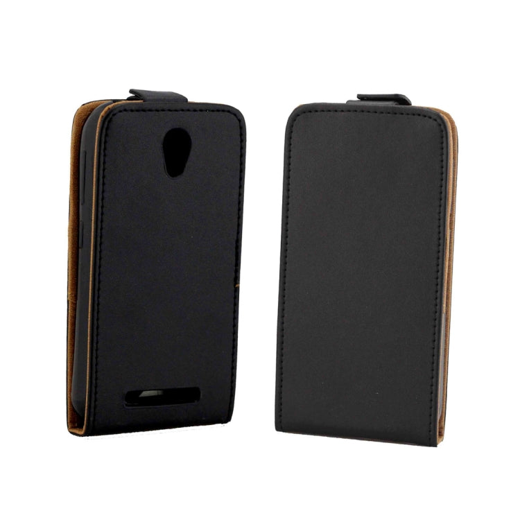 For ZTE Blade L110 / A110 TPU Business Style Vertical Flip Protective Leather Case with Card Slot