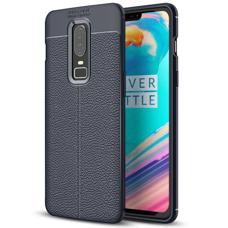 Litchi Texture TPU Case for OnePlus 6