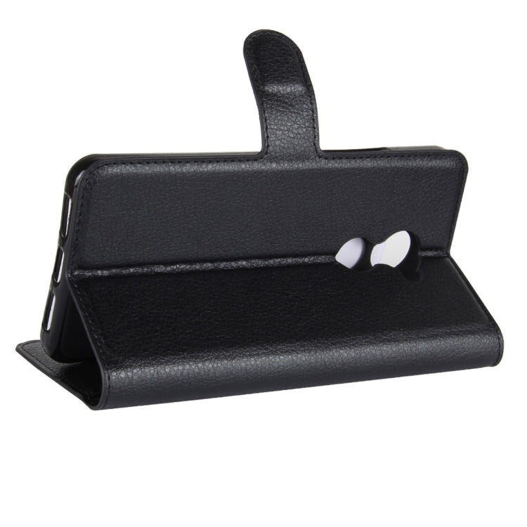 For Vodafone Smart N8 Litchi Texture Horizontal Flip Leather Case with Wallet & Holder & Card Slots