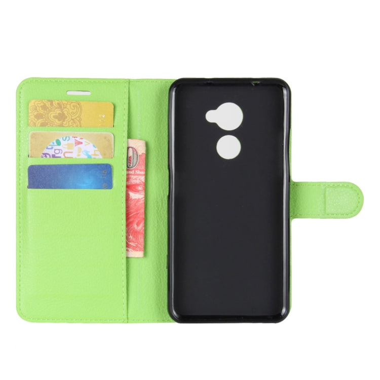 For Vodafone Smart N8 Litchi Texture Horizontal Flip Leather Case with Wallet & Holder & Card Slots