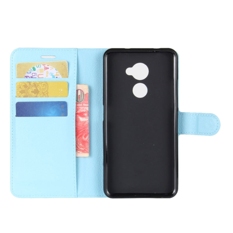 For Vodafone Smart N8 Litchi Texture Horizontal Flip Leather Case with Wallet & Holder & Card Slots