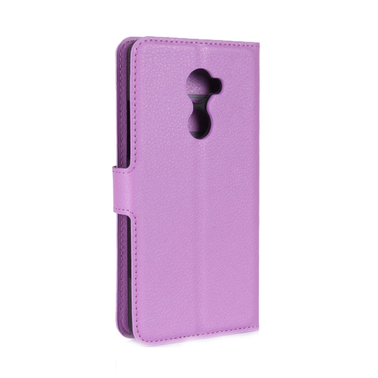 For Vodafone Smart N8 Litchi Texture Horizontal Flip Leather Case with Wallet & Holder & Card Slots