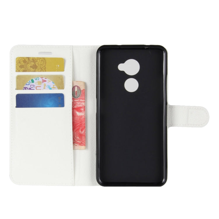 For Vodafone Smart N8 Litchi Texture Horizontal Flip Leather Case with Wallet & Holder & Card Slots