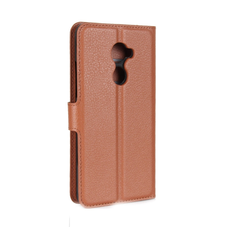 For Vodafone Smart N8 Litchi Texture Horizontal Flip Leather Case with Wallet & Holder & Card Slots