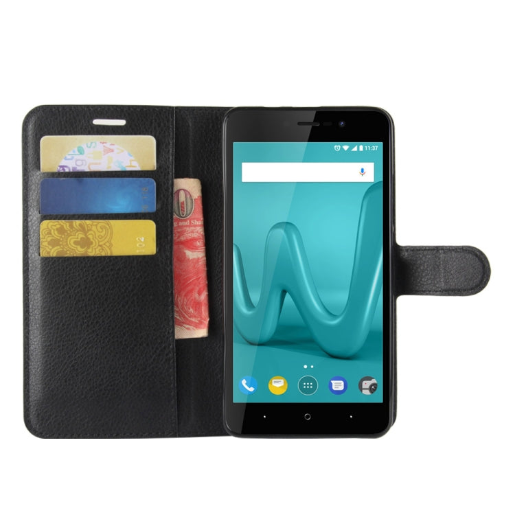 For Wiko Lenny 4 Plus Litchi Texture Horizontal Flip Leather Case with Wallet & Holder & Card Slots