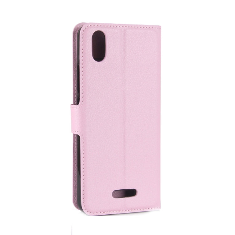 For Wiko Lenny 4 Plus Litchi Texture Horizontal Flip Leather Case with Wallet & Holder & Card Slots