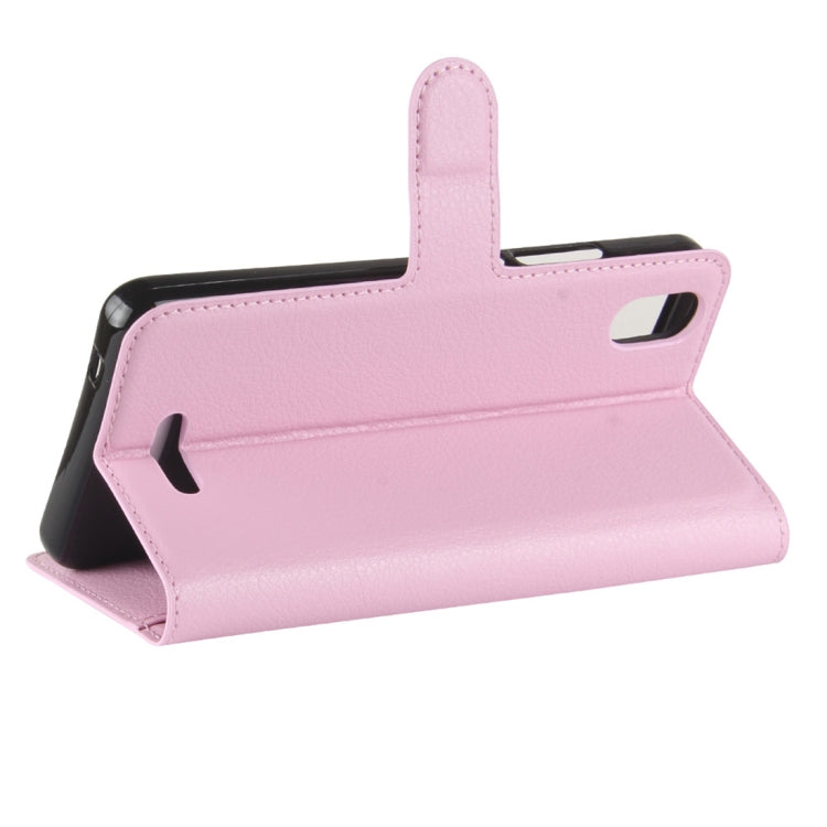 For Wiko Lenny 4 Plus Litchi Texture Horizontal Flip Leather Case with Wallet & Holder & Card Slots