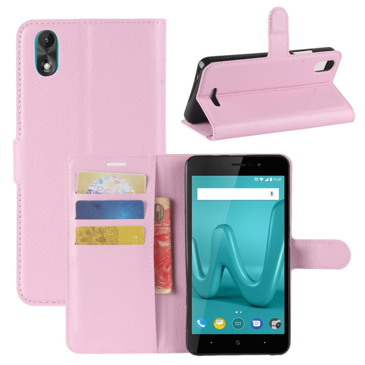 For Wiko Lenny 4 Plus Litchi Texture Horizontal Flip Leather Case with Wallet & Holder & Card Slots