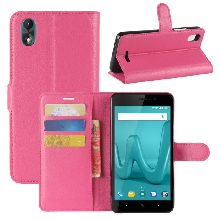 For Wiko Lenny 4 Plus Litchi Texture Horizontal Flip Leather Case with Wallet & Holder & Card Slots
