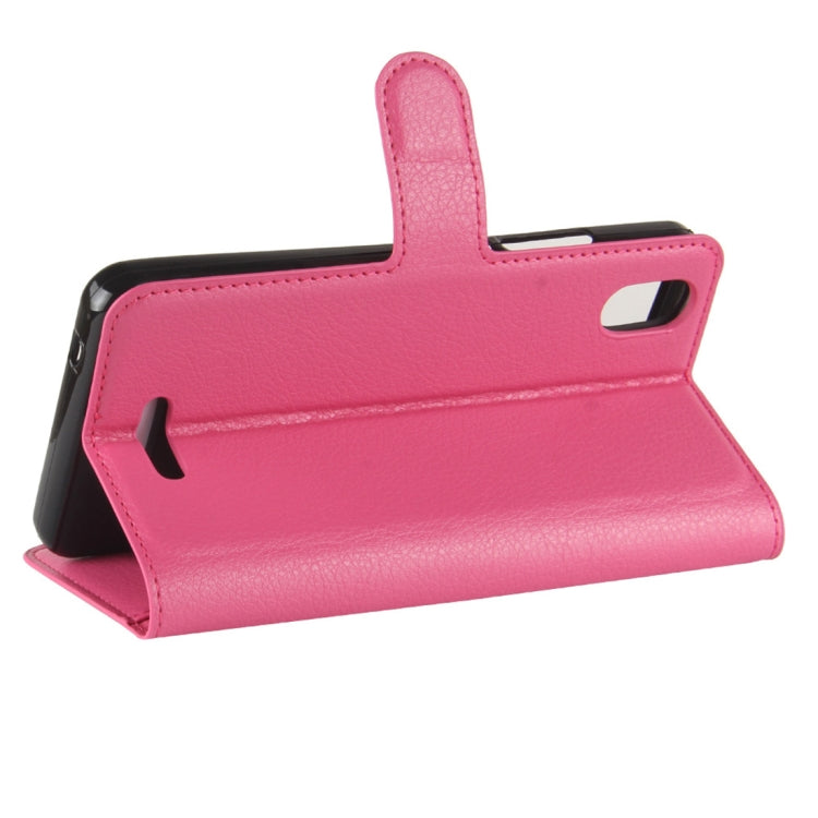 For Wiko Lenny 4 Plus Litchi Texture Horizontal Flip Leather Case with Wallet & Holder & Card Slots