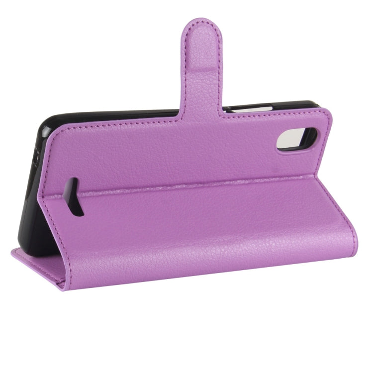 For Wiko Lenny 4 Plus Litchi Texture Horizontal Flip Leather Case with Wallet & Holder & Card Slots