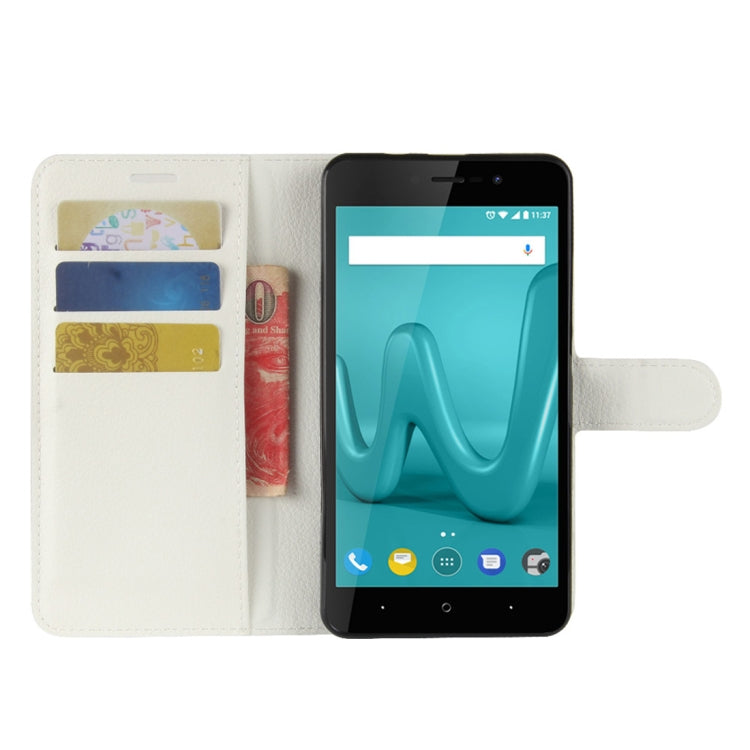 For Wiko Lenny 4 Plus Litchi Texture Horizontal Flip Leather Case with Wallet & Holder & Card Slots