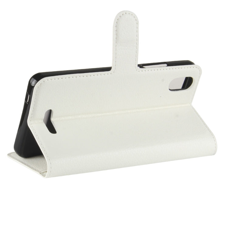 For Wiko Lenny 4 Plus Litchi Texture Horizontal Flip Leather Case with Wallet & Holder & Card Slots