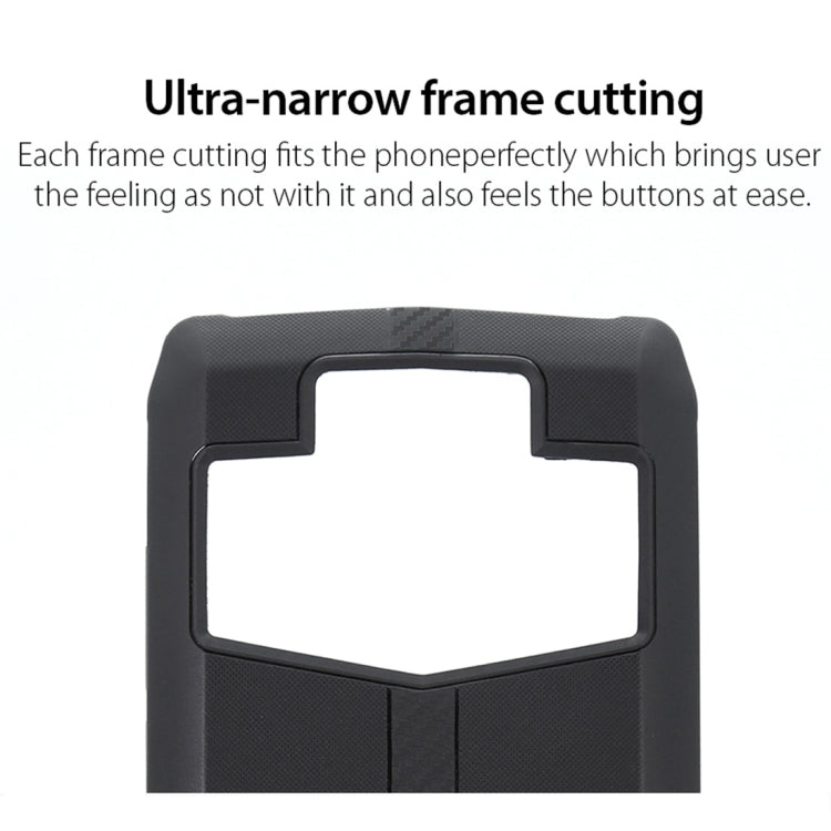 Denim Texture TPU Protective Leather Case for Ulefone Power 5 (Black)