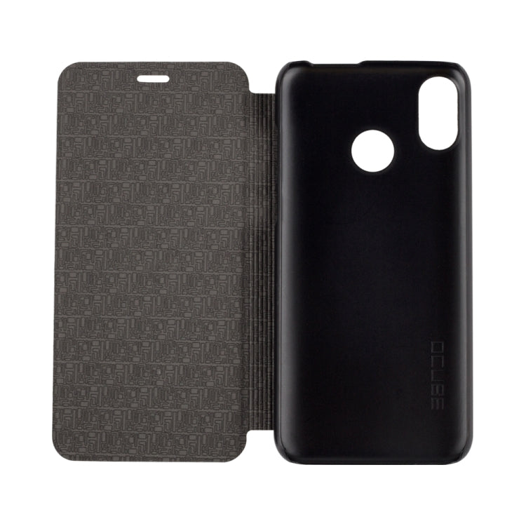 HOMTOM Spring Texture Horizontal Flip Leather Case for HOMTOM C2 with Holder (Black)